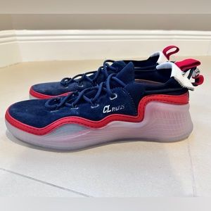 Christian Louboutin Men's Arpoador Red Sole Mix-Leather Sneakers (size 12 / 45)